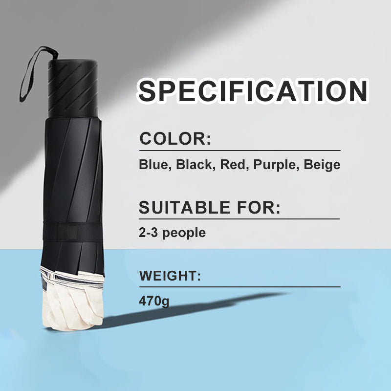 ☔ 12-Rib Windproof Umbrella - Large Coverage & Compact Fold, Durable Frame for Heavy Rain & Wind 📦✨