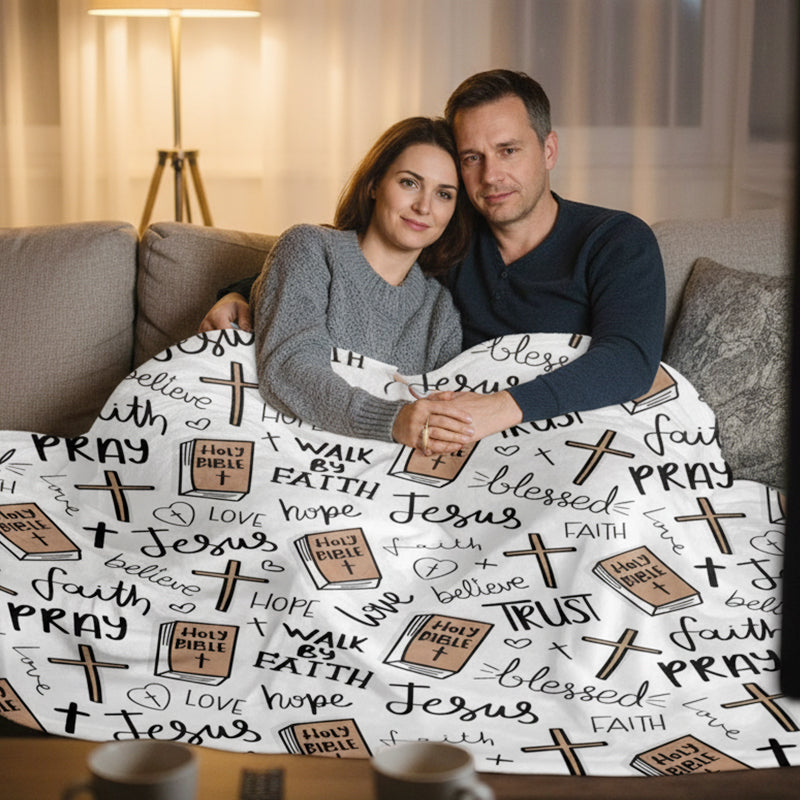 Faith-Inspired Cozy Ultra-Soft Throw Blanket