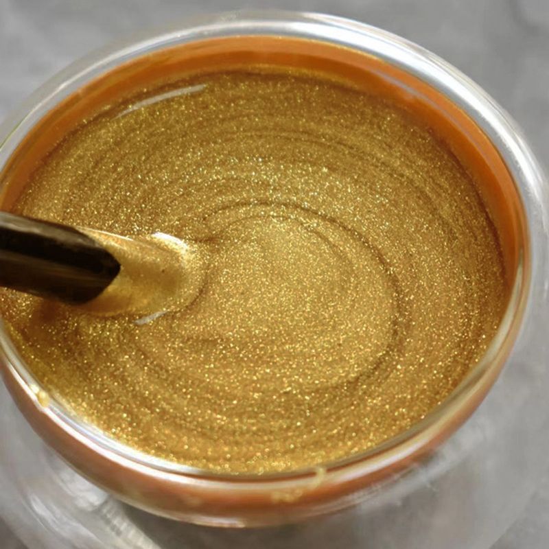 📢📢50 %  OFF !! ⏰Weather resistant water-based gold paint
