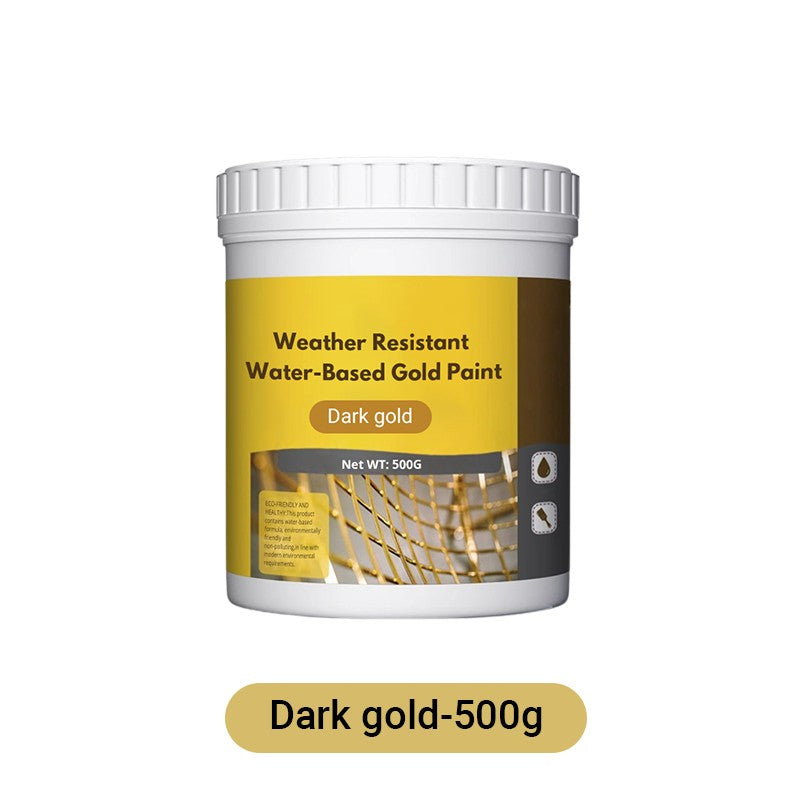 📢📢50 %  OFF !! ⏰Weather resistant water-based gold paint